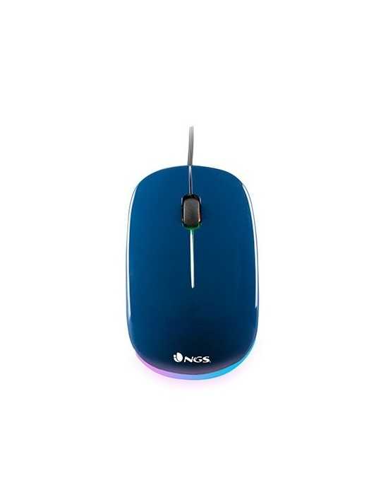 Raton Optico Ngs  Wired Mouse Addict Azul Addictblue