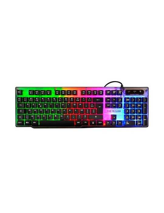 Teclado The G-Lab Gaming Keyz-Neon/Pt Multicolor Keyz-Neon/Pt