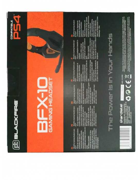 Cascos Originales Headset Gaming PS4 Blackfire BFX-10