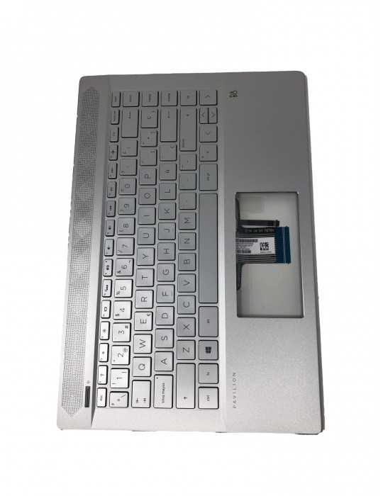 Top Cover KeyBoard Genuine Laptop HP 14-CE0004 L19191-A41